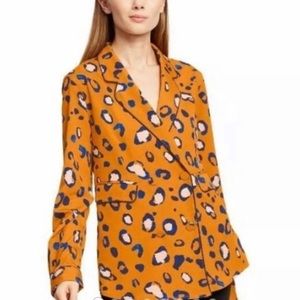 3.1 Phillip Lim for Target Animal Print Orange Blue Blazer